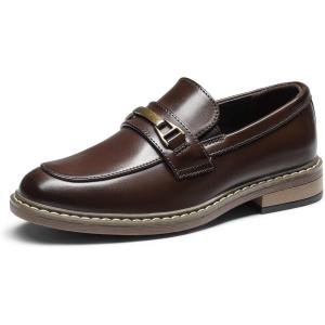imageBruno Marc Boys Dress Slipon Penny LoaferToddlerLittle KidBig KidDark Brown