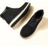 imageBruno Marc Mens Moc Toe Boot Fashion Comfort Casual Wedge BootsBlack