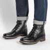 imageBruno Marc Mens Motorcycle Combat Boots Zipper Biker BootBlack3