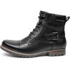imageBruno Marc Mens Motorcycle Combat Boots Zipper Biker BootBlack3