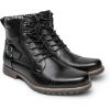 imageBruno Marc Mens Motorcycle Combat Boots Zipper Biker BootBlack3