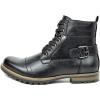 imageBruno Marc Mens Motorcycle Combat Boots Zipper Biker BootBlack5