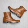 imageBruno Marc Mens Motorcycle Combat Boots Zipper Biker BootBrown3