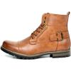 imageBruno Marc Mens Motorcycle Combat Boots Zipper Biker BootBrown5