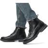 imageBruno Marc Mens Motorcycle Combat Oxford Boot Fur Lining Warm Zipper BootsEngle01black