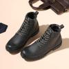 imageBruno Marc Mens Motorcycle Combat Oxford Boot Fur Lining Warm Zipper BootsEngle01grey