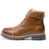 imageBruno Marc Mens Motorcycle Combat Oxford Boot Fur Lining Warm Zipper BootsEngle05brown