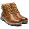 imageBruno Marc Mens Motorcycle Combat Oxford Boot Fur Lining Warm Zipper BootsEngle05brown