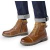 imageBruno Marc Mens Motorcycle Combat Oxford Boot Fur Lining Warm Zipper BootsEngle05brown