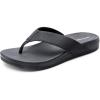 imageBruno Marc Mens Flip Flops Thong Sandals Soft Cushion Supportive Footbed Summer ShoesBlack