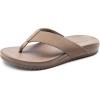 imageBruno Marc Mens Flip Flops Thong Sandals Soft Cushion Supportive Footbed Summer ShoesBrown