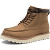 imageBruno Marc Mens Moc Toe Boot Fashion Comfort Casual Wedge BootsBrownFur