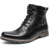 imageBruno Marc Mens Motorcycle Combat Boots Zipper Biker BootBlack3