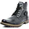 imageBruno Marc Mens Motorcycle Combat Boots Zipper Biker BootBlack5