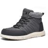 imageBruno Marc Mens Winter Boots Outdoor ColdWeather Warm Lightweight Walking BootsGrey