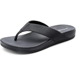 imageBruno Marc Mens Flip Flops Thong Sandals Soft Cushion Supportive Footbed Summer ShoesBlack