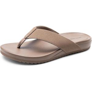 imageBruno Marc Mens Flip Flops Thong Sandals Soft Cushion Supportive Footbed Summer ShoesBrown