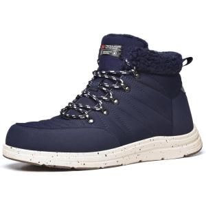 imageBruno Marc Mens Winter Boots Outdoor ColdWeather Warm Lightweight Walking BootsBlue