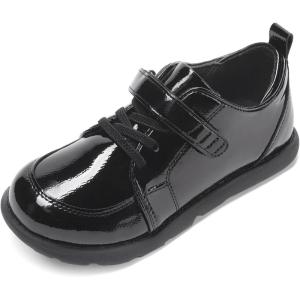 imageDREAM PAIRS Boys Dress Shoes Sneaker Casual Oxfords Formal School Uniform Shoes for Toddler Little KidAll Black