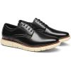 imageBruno Marc Mens Crossflex Dress Sneakers Casual Oxford Formal ShoesBlack
