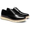 imageBruno Marc Mens Crossflex Dress Sneakers Casual Oxford Formal ShoesBlackGw