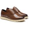 imageBruno Marc Mens Crossflex Dress Sneakers Casual Oxford Formal ShoesBrownGw