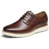 imageBruno Marc Mens Crossflex Oxford Dress Sneakers Casual Leather Dress ShoesDark Brown