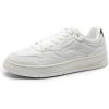 imageDREAM PAIRS Mens Casual Dress Sneakers Laceup Skate Shoes Comfortable Retro Fashion SneakersWhite