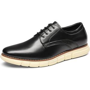 imageBruno Marc Mens Crossflex Dress Sneakers Casual Oxford Formal ShoesBlack