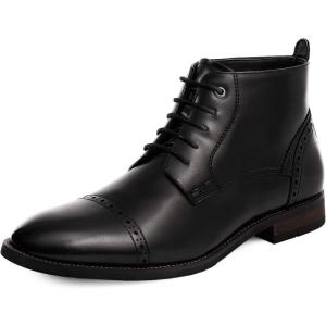 imageBruno Marc Mens Dress Ankle Boots Cap Toe Oxford BootBlack