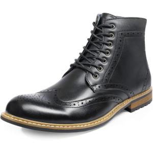 imageBruno Marc Mens Dress Ankle Motorcycle BootsBlack