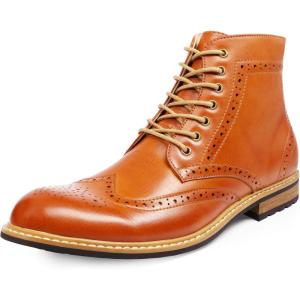 imageBruno Marc Mens Dress Ankle Motorcycle BootsBrown