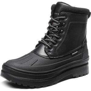 imageBruno Marc Mens Insulated Waterproof Snow Boots Warm Fur Lined Outdoor Winter BootBlack
