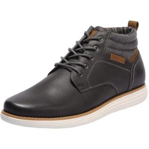 imageBruno Marc Mens Mid Top Chukka Sneaker Lace Up Dress BootDarkGrey