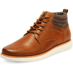 imageBruno Marc Mens Mid Top Chukka Sneaker Lace Up Dress BootTan