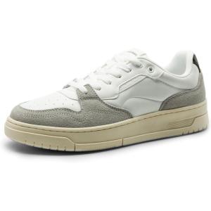 imageDREAM PAIRS Mens Casual Dress Sneakers Laceup Skate Shoes Comfortable Retro Fashion SneakersWhiteGreyBlack