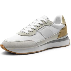 imageDREAM PAIRS Mens Fashion Sneakers LaceUp Classic ShoesWhiteGreen