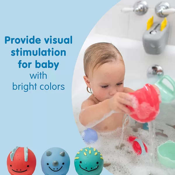 Dr. Brown's CleanUp Dino-Pour Bath Rinse Cup, 0m+, BPA Free, Certified Plastic Neutral