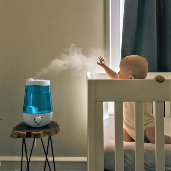 Dr. Brown's Cool Mist Ultrasonic Humidifier for Baby with Diffuser and Night Light