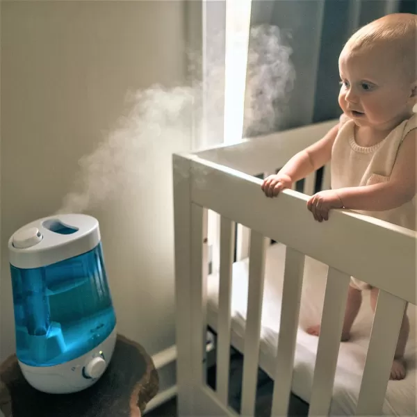 Dr. Brown's Cool Mist Ultrasonic Humidifier for Baby with Diffuser and Night Light