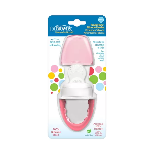 Dr. Brown's Designed to Nourish, Fresh Firsts Silicone Feeder, Pink, One Size