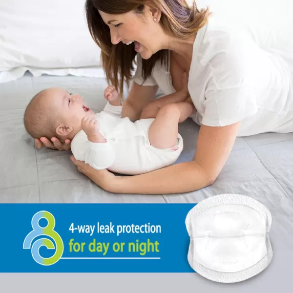 Dr. Brown's Disposable One-Use Absorbent Breast Pads for Breastfeeding and Leaking - 60pk