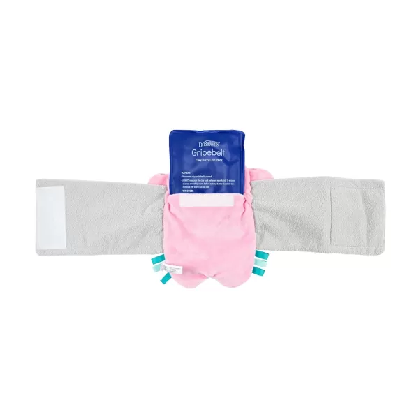 Dr. Brown's Gripebelt for Colic Relief,Heated Tummy Wrap,Baby Swaddling Belt for Gas Relief,Natural Relief for Upset Stomach in Babies and Toddlers,Pink Monster