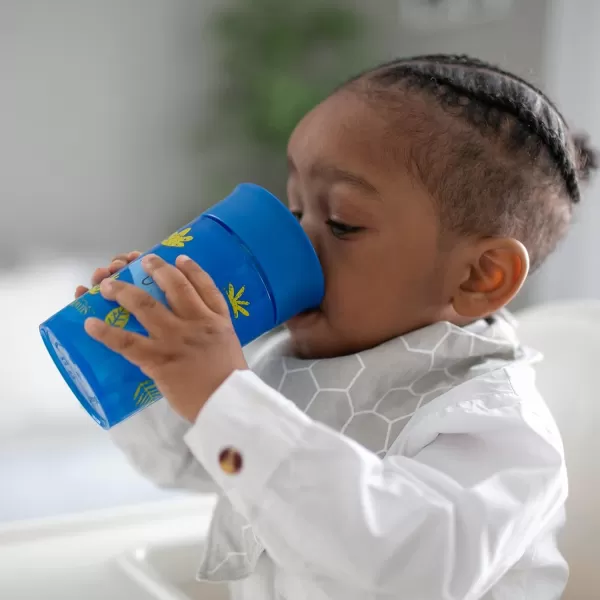 Dr. Brown's Milestones Wide-Neck Sippy Spout Bottle with 100% Silicone Handles, Easy-Grip Handles with Soft Sippy Spout, 9oz/270mL, Black, 1-Pack, 6m+
