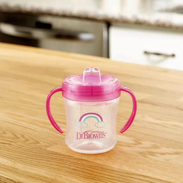 Dr. Brown's Natural Flow Anti-Colic Options+ Special Edition Blue Baby Bottle Gift Set with Soft Sippy Spout Transition Cup, Flexees Teether, Bottle Cleaning Brush and Travel Caps