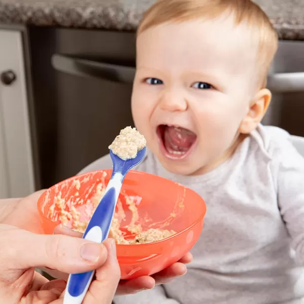 Dr. Brown's Soft-Tip Toddler Spoons with Long Handle for Baby-Led Weaning, BPA Free - 6-Pack