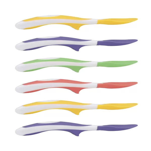 Dr. Brown's Soft-Tip Toddler Spoons with Long Handle for Baby-Led Weaning, BPA Free - 6-Pack