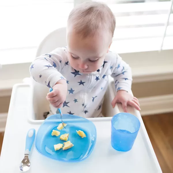 Dr. Brown's Stackable Plates for Toddlers and Babies, BPA Free, 4-Pack, 4m+