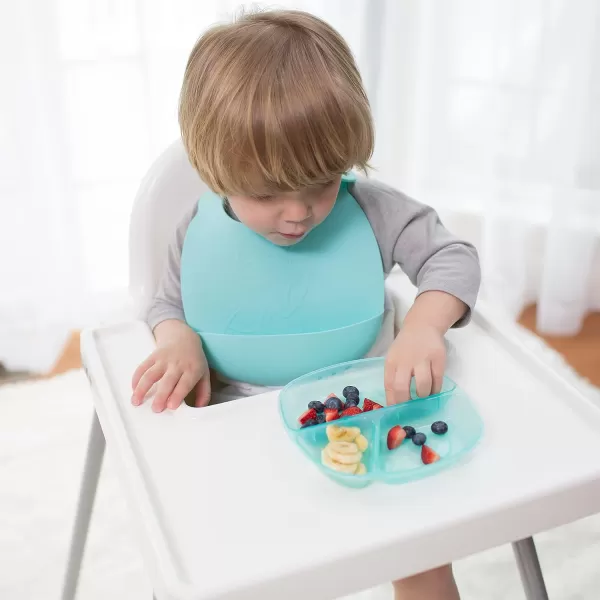 Dr. Brown's Stackable Plates for Toddlers and Babies, BPA Free, 4-Pack, 4m+