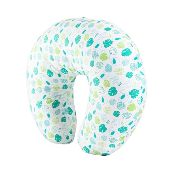 Dr. Brown's Breastfeeding Pillow with Removable Cover for Nursing Mothers, Machine Washable, Cotton Blend, Green